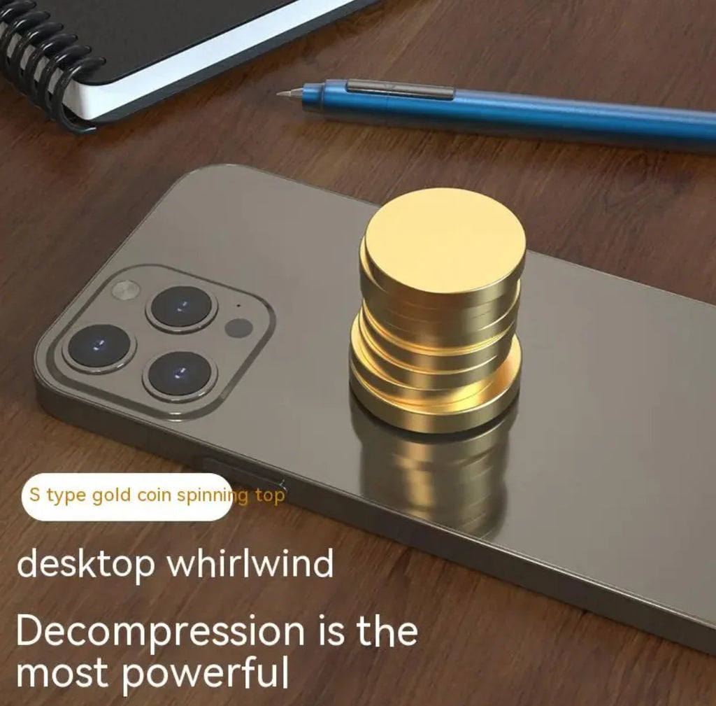 Gold Coin Spinning Desk Toy